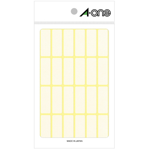 ﾌﾘｰﾗﾍﾞﾙ[手書き用] 白無地 12×33mm 1ﾊﾟｯｸ(360片:24片×15ｼｰﾄ)画像