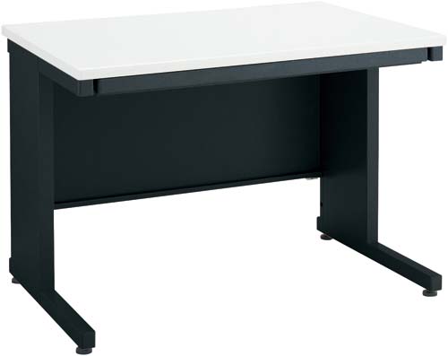 インベント平机奥行７００幅１０００ホワイト脚ＢＫ画像