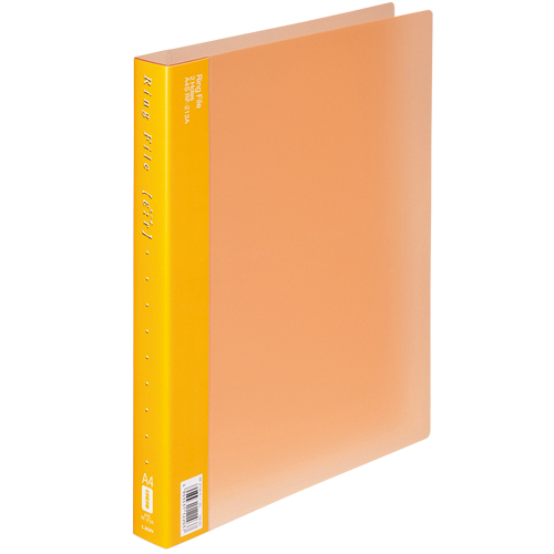 ﾘﾝｸﾞﾌｧｲﾙ(ｴｰﾙ) A4ﾀﾃ 2穴 150枚収容 背幅30mm ｵﾚﾝｼﾞ 1冊画像