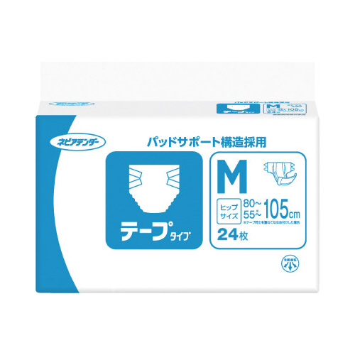 ネピアテンダー　テープタイプ　Ｍ　２４枚画像