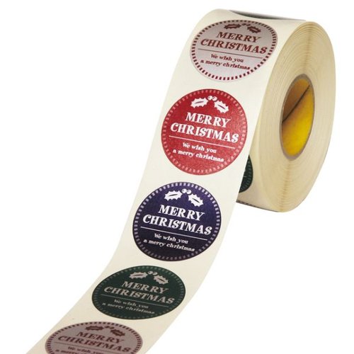 クリスマスポイントロールシール-1(500枚) ヘッズ画像