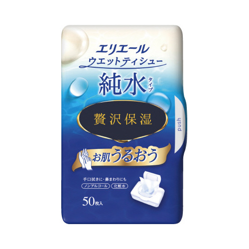 ウエット純水　贅沢保湿　ボックス本体　５０枚画像