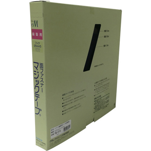 縫製用ﾏｼﾞｯｸﾃｰﾌﾟ切売り箱 A 25mm×25m ｺﾝ 1個画像