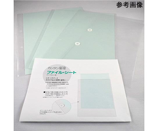 ファイルシート　A4　2穴　中紙なし　1000枚入画像