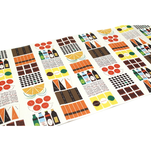 mt　リメイクシート　New　Type　Olle　Eksell　Chocolate　Box カラフルな柄が施されたリメイクシートの全体像