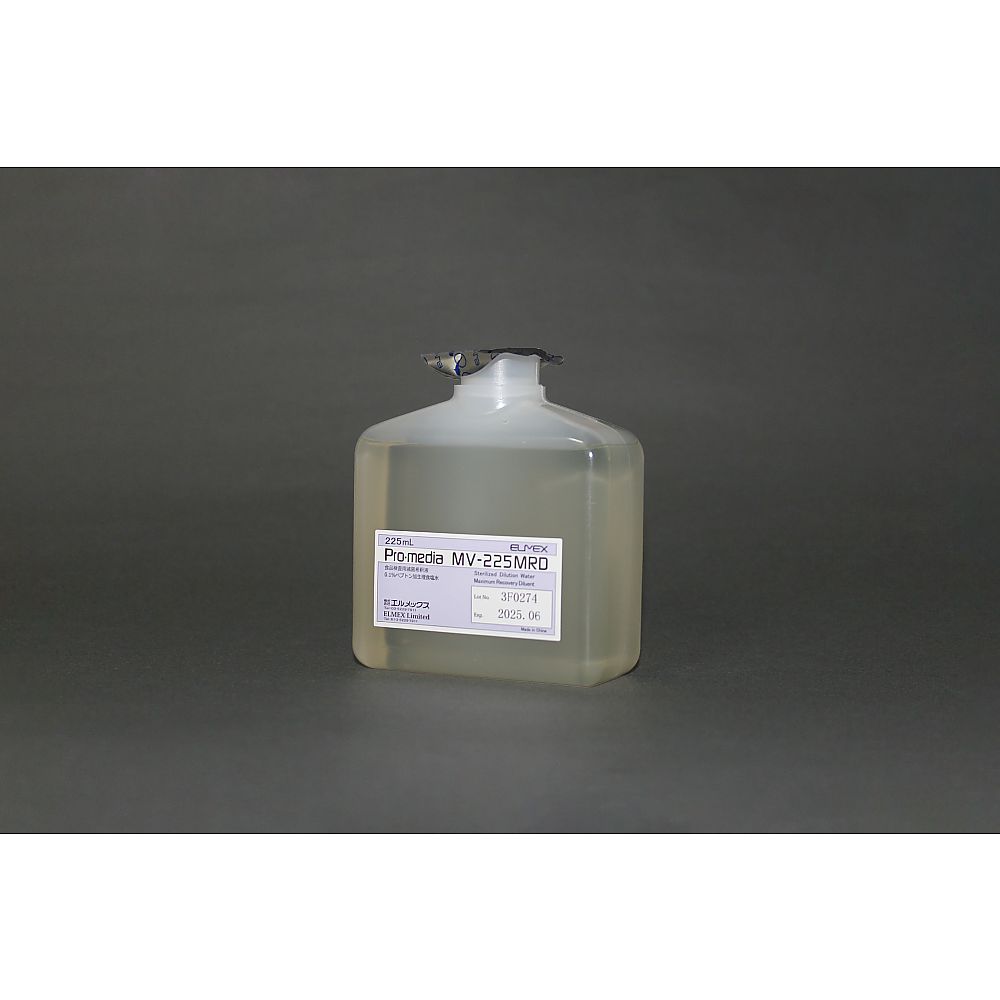 滅菌希釈液　0.1％ペプトン加生理食塩水　γ線滅菌　225mL