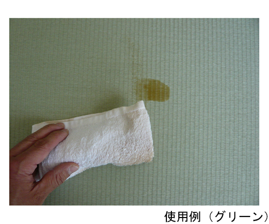 洗えるへりなし置き畳　60×60cm　グリーン 鮮やかなグリーンの畳がフラットに整列している状態