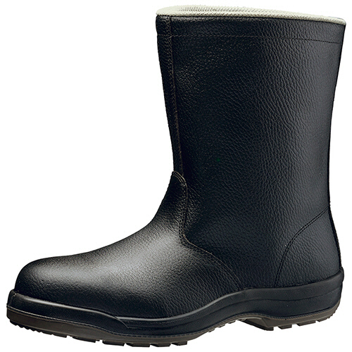 JIS規格 ﾜｲﾄﾞ樹脂先芯 耐滑安全靴 半長靴 CJ040 ﾌﾞﾗｯｸ 25.5cm 1足画像