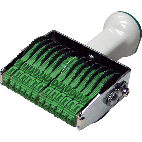 ﾃｸﾉﾀｯﾁ回転印 欧文12連 4号 明朝体 1個画像