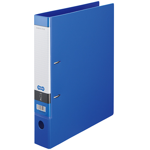 Dﾘﾝｸﾞﾌｧｲﾙ A4ﾀﾃ 2穴 350枚収容 35mmとじ 背幅53mm ﾌﾞﾙｰ 1冊画像