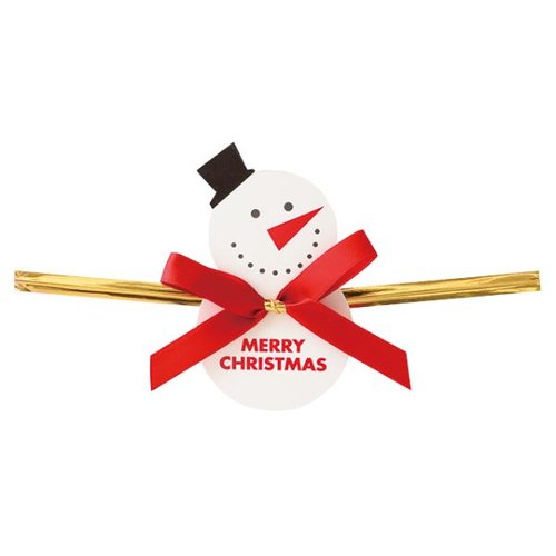 クリスマスオールドスノーマン ワイヤータイ-2(10個) ヘッズ画像