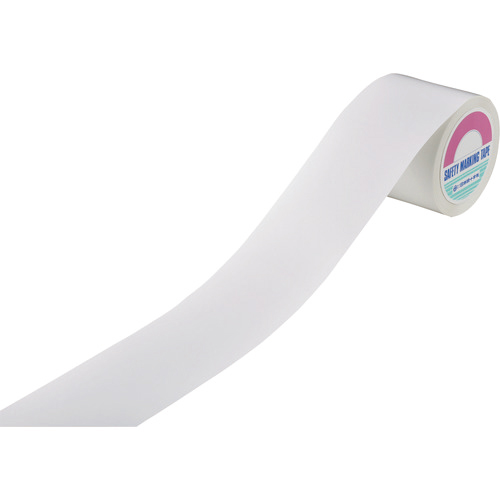 ﾋﾞﾊﾞｽｰﾊﾟｰﾗｲﾝﾃｰﾌﾟ 白 BSLT1002-W 100mm幅×20m PET 屋内用 1巻画像