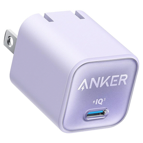 急速充電器 ANKER 511 Charger(Nano III 30W) ﾊﾟｰﾌﾟﾙ 1個