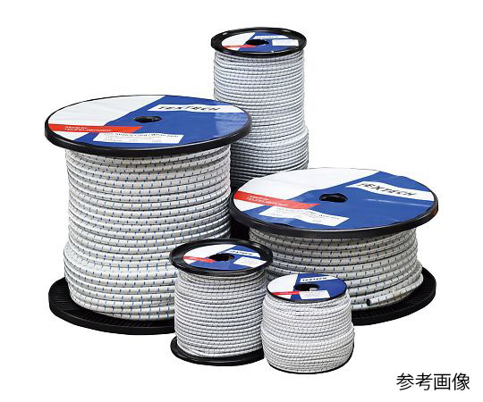 ショックコード　50m巻　白　Φ3mm画像