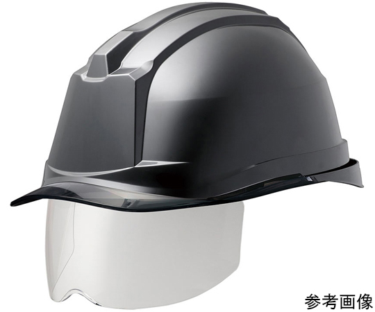 PC製ヘルメット（Windflow・クリアバイザー・シールド面） ブラック/スモーク