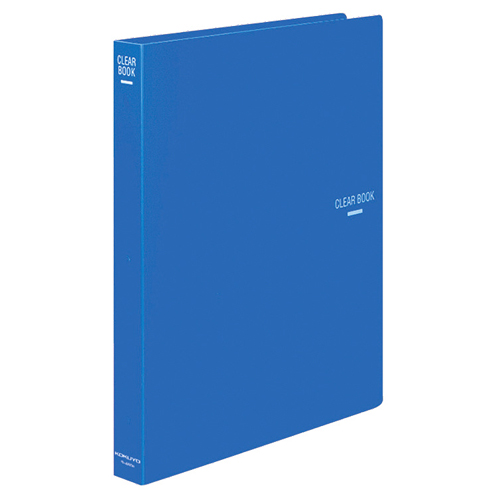 ｸﾘﾔｰﾌﾞｯｸ(替紙式) A4ﾀﾃ 30穴 23ﾎﾟｹｯﾄ付属 背幅34mm 青 1冊画像