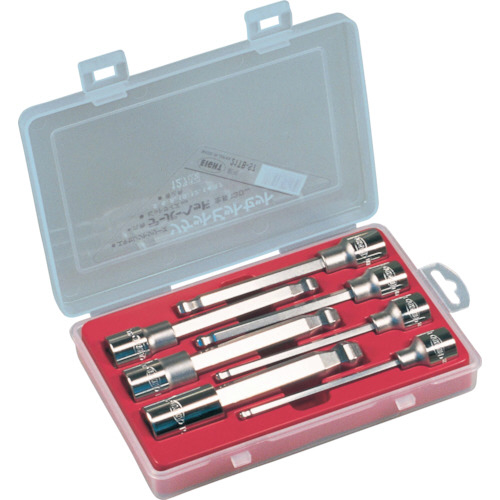 六角ｿｹｯﾄﾋﾞｯﾄ ﾃｰﾊﾟｰ 130(差込角12.7) 7本ｾｯﾄ 5-17 1ｾｯﾄ画像