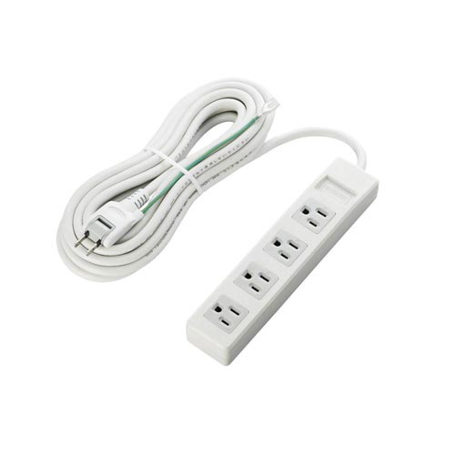 ＯＡタップ３ピン対応　４個口　５ｍ画像