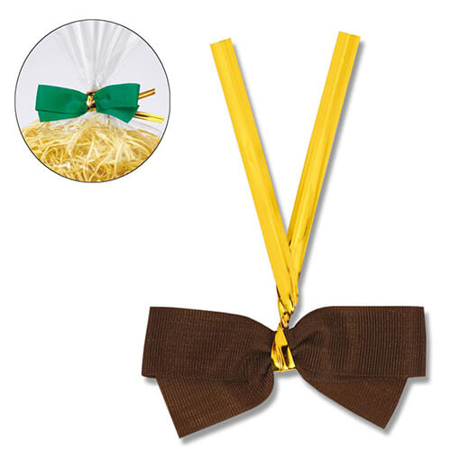 HEIKO クイックリボン 約50mm幅×60mm(リボン巾12mm) ココア 20個入画像