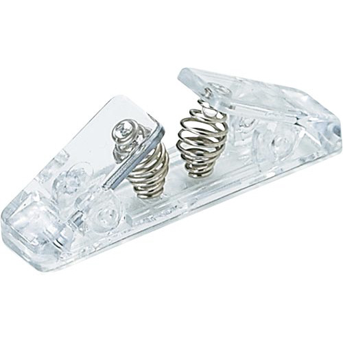 作品展示用ジョイントクリップ　透明　２０個画像