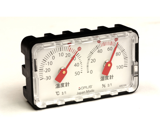 グルス 小型精密温湿度計 日本製 一般用
