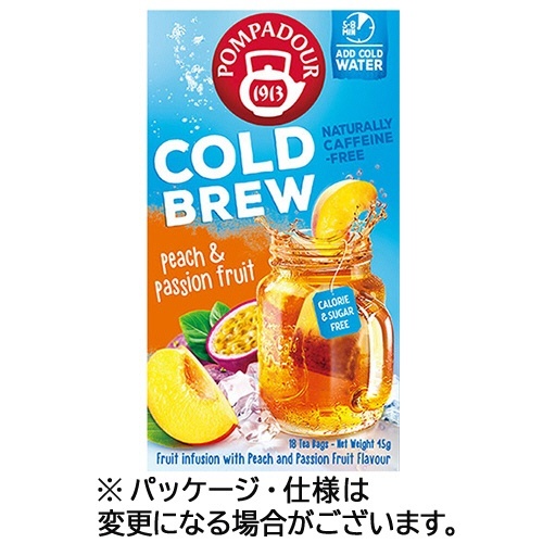 コールドブリュー ティーバッグ ピーチ&パッションフルーツ 1箱(18バッグ)画像