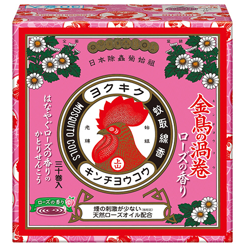 金鳥の渦巻V ﾛｰｽﾞの香り 1箱(30巻)画像