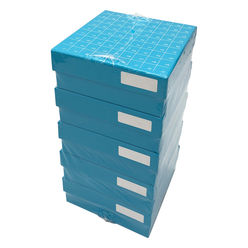 ヒンジ開閉フリーザーボックス（9×9）　青　5個入画像