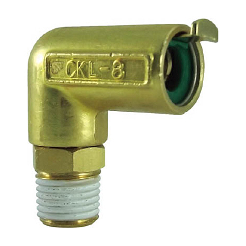 ﾀｯﾁｺﾈｸﾀｰｴﾙﾎﾞｺﾈｸﾀｰ(金属) R1/4 外径8mm 1個画像