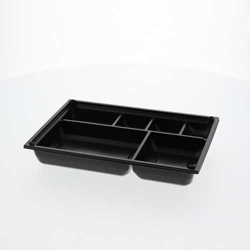 アクタ 弁当容器 ワン折重(ソコ) 81×55Y 黒 25枚画像