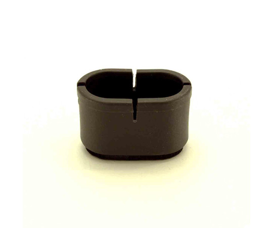 ワイドフェルトキャップ　長丸脚用　22-28mm×44-50mm　濃茶　4個入画像