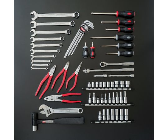 整備用工具セット シャッター付サービスボード 工具一式のみ 65点セット画像