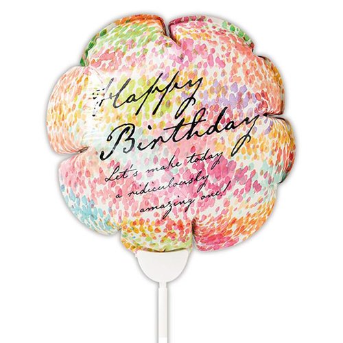 贈答用飾り BLN-FPL1 バルーンフラワーピックL-1/BIRTHDAY(10本) ヘッズ画像