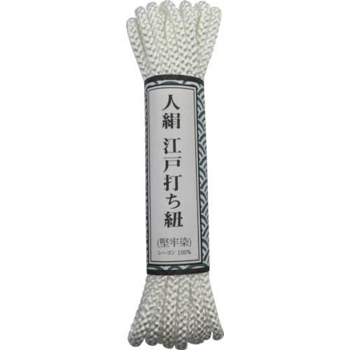 江戸打ち紐 中丸 約3m 白 1個画像