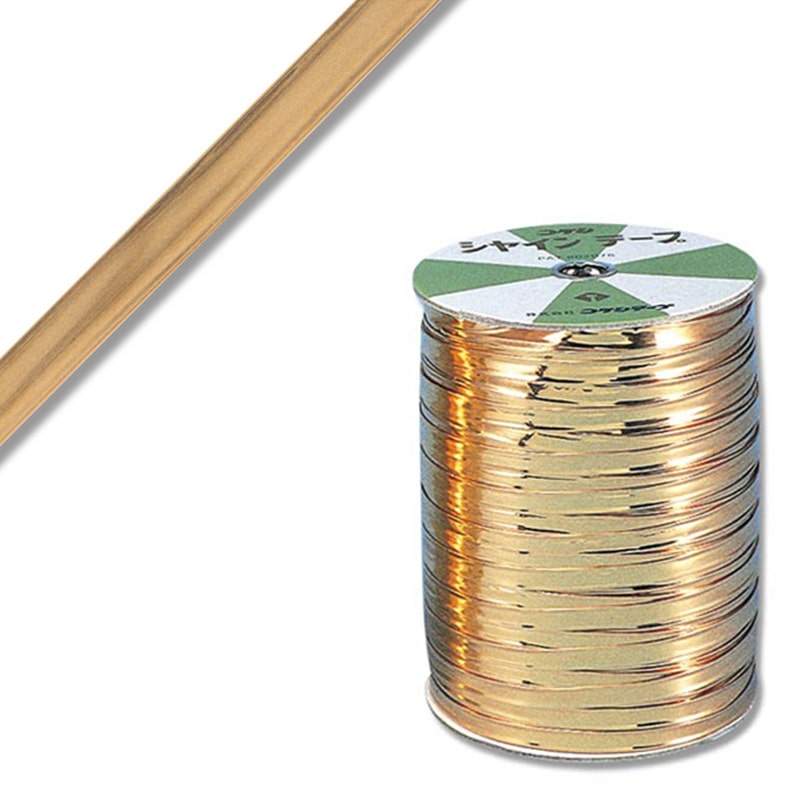 シャインテープ６０３　赤金　小巻　糸入画像