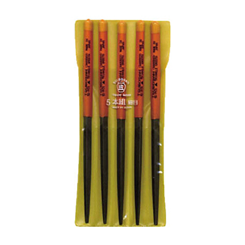 組ﾔｽﾘ 5本組(215mm) 三角 細目 1ﾊﾟｯｸ(5本)画像