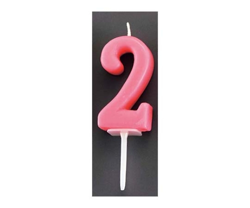 ナンバーキャンドル パステル(10入)2番 B7501-07-02RS画像