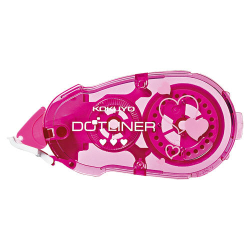 ﾃｰﾌﾟのり ﾄﾞｯﾄﾗｲﾅｰ しっかり貼るﾀｲﾌﾟ つめ替え用 ﾊｰﾄ柄 8.4mm×16m 1個画像