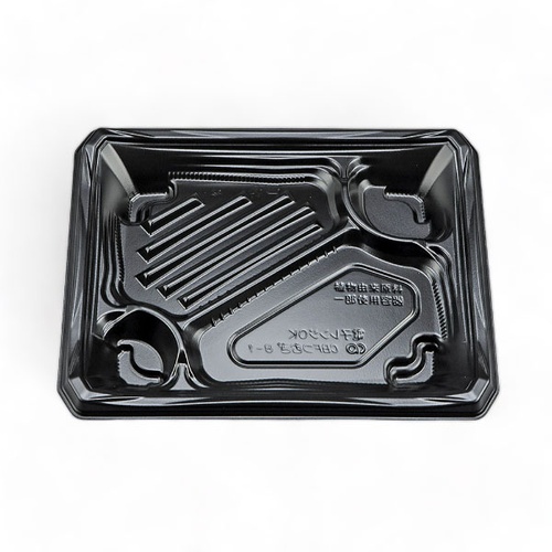 シーピー化成 弁当容器 CBFつむぎ8-1 黒 本体 発泡画像