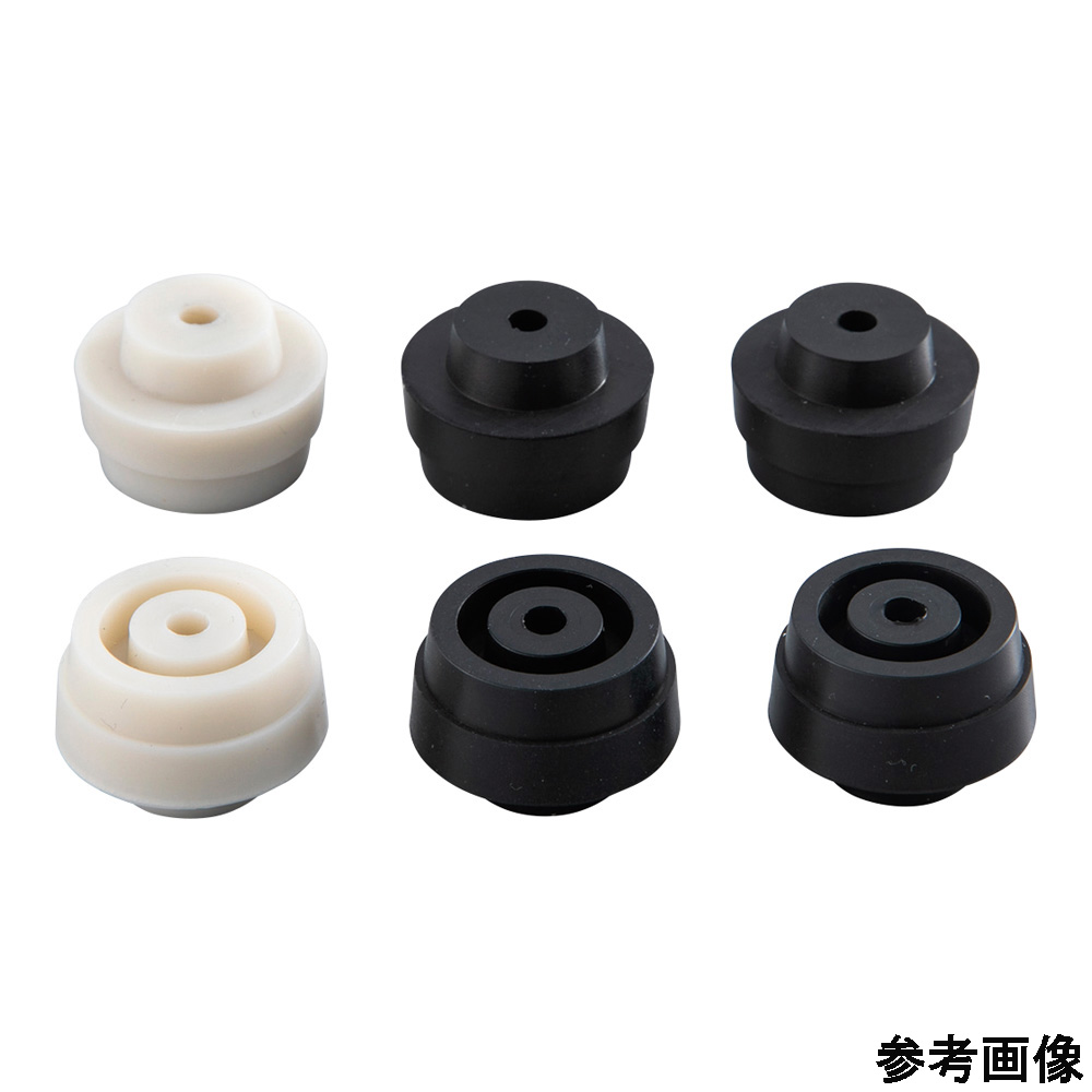 スクリュー管瓶用穴付きゴム栓 フッ素ゴム