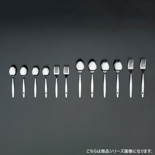 カトラリー 18-0＃6600オールミラー仕上げ給食スプーン 穴明