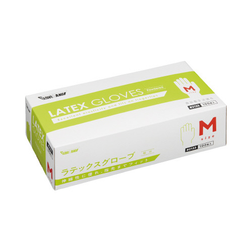 ラテックスグローブ　粉付　１００枚　Ｍサイズ画像