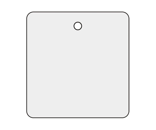 バルブ開閉札(無地)角型50mm画像