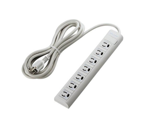 OAタップ　3P　7個口　マグネット　抜け止め　簡易　3m画像