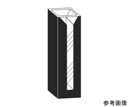 セミマイクロブラックセル（2面透明）　2.800mL　合成石英画像