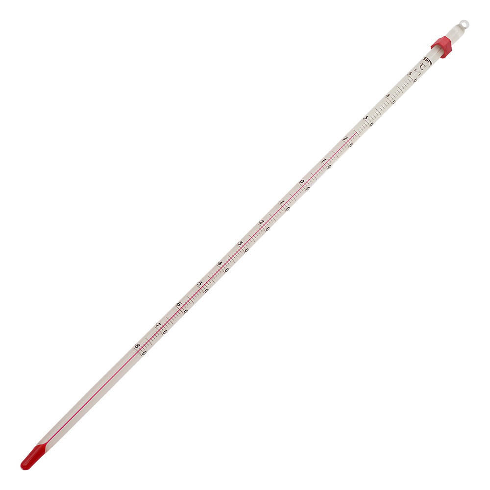 赤液棒状温度計　-80～50℃
