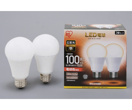 LED電球　広配光　100形相当　電球色　2個セット画像