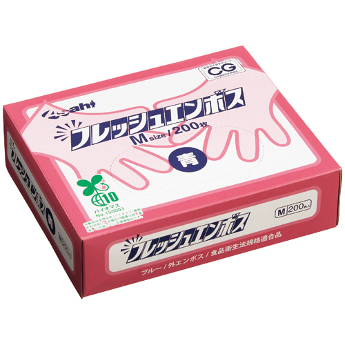 ﾌﾚｯｼｭｴﾝﾎﾞｽ(ﾊﾞｲｵﾏｽ) M 外ｴﾝﾎﾞｽ ﾌﾞﾙｰ 1箱(200枚)画像