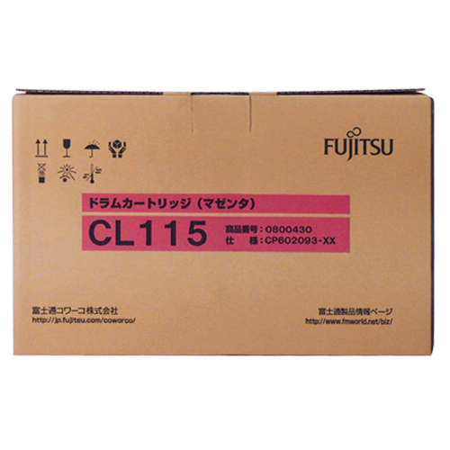 ﾄﾞﾗﾑｶｰﾄﾘｯｼﾞ CL115 ﾏｾﾞﾝﾀ ﾄﾅｰｶｰﾄﾘｯｼﾞ付属 0800430 1個画像