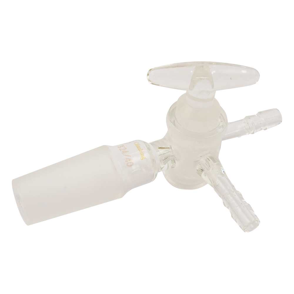 共通摺合付三方コックⅠ型　ガラスコック　TS24／40